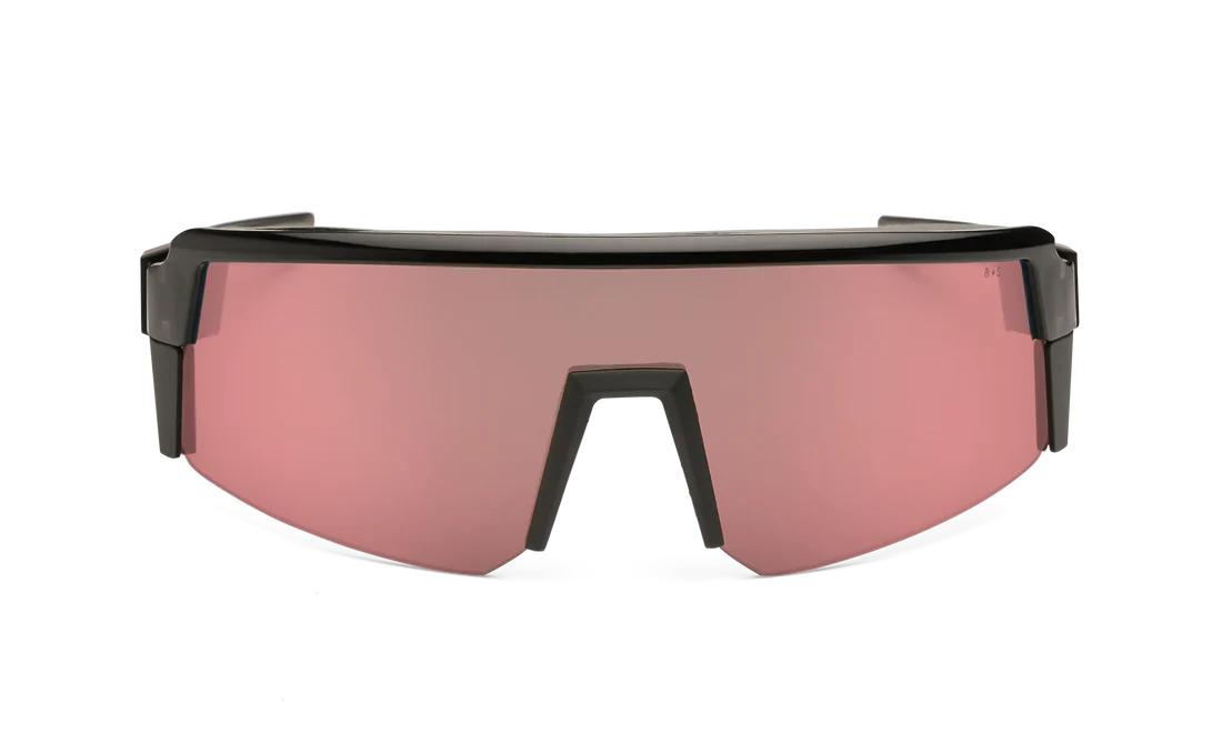 BOMBER SMOKE Bomb Safety - Polarized Rose Gold Pink Mirror Black